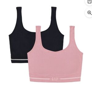 2 Pack Gap Seamless Cotton Comfort Bra Pink & Black 2XL
